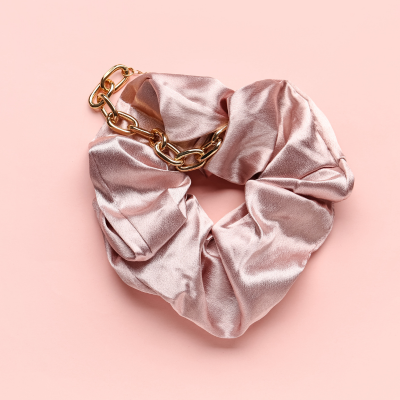 Silk Scrunchie Pink
