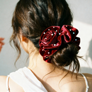 Velvet Scrunchie Maroon